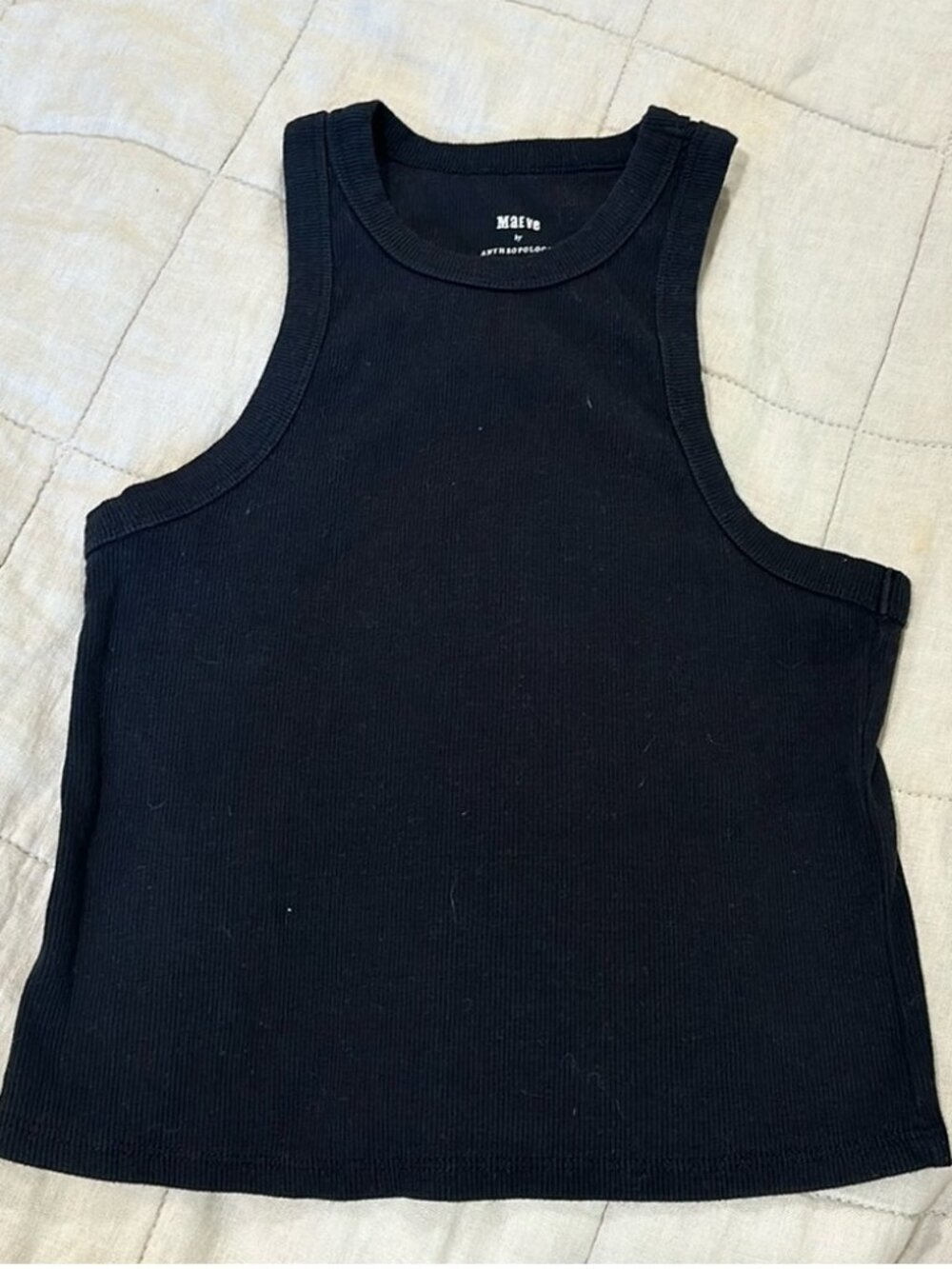 Black racer back tank